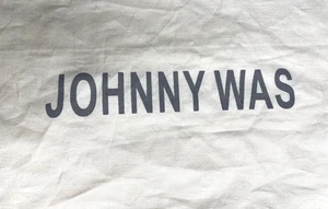 Auténtica bolsa de almacenamiento de polvo de viaje de algodón marfil Johnny Was bolsa antideslizante - Imagen 1 de 6