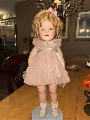 Muñeca Shirley Temple Compo 22 pulgadas, cabello perfecto de fábrica Foto 1 de 4