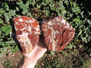 AAA Quality Whole California Jasper - Agate Nodules 5 lb+ Red Breccia Jaspagate - Picture 1 of 24