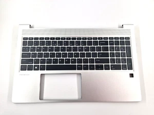 Repose-poignets HP ProBook 450 455 G8 650 G9 avec clavier sans rétroéclairage... - Afbeelding 1 van 11