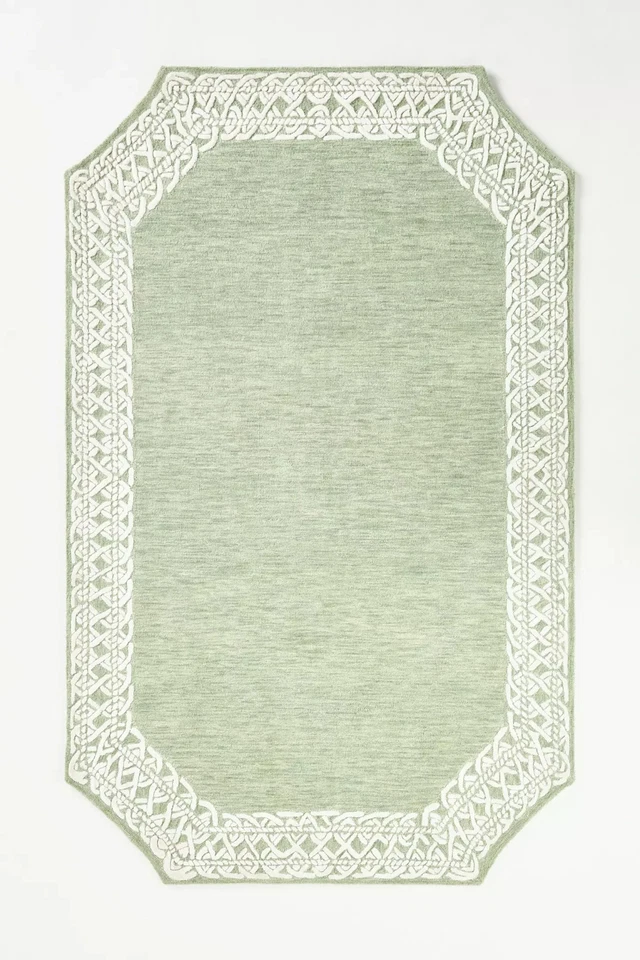 Designer Hand-Tufted Wool Rug 5x8 & 6x9 – Eclectic Pattern, Modern Handmade Rugs - Image 1 of 4