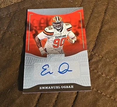 2016 Donruss Signature Emmanuel Ogbah rookie autograph auto BROWNS  - Image 1 of 2
