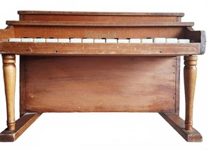Pianoforte verticale in legno giocattolo 25 tasti Schoenhut VINTAGE per bambini - funziona - classico - Foto 1 di 9