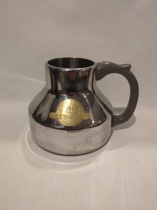 J.T. Thorpe & Son Engineers Contra Tazza Caffè Acciaio Inox Logo Ottone Manico - Foto 1 di 8