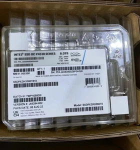 8TB P4510 Intel Series SSD DC NVME U.2 2.5" SSDPE2KX080T810 Solid State Drive - Picture 1 of 2