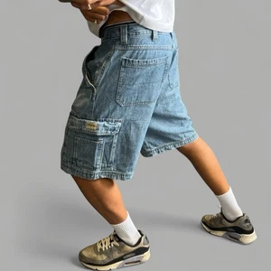 Wrangler Vintage Carpenter Workwear Denim Relaxed Baggy Jorts Shorts Rare 36” - Picture 1 of 21