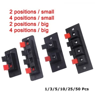 Wire Terminal Push In Bare Wire Connector Clip Audio Speaker Spring Part WP2/4 - Image 1 of 4