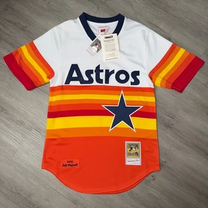 JEFF BAGWELL Houston Astros Mitchell & Ness Authentic Jersey 36 Small Sunrise - Picture 1 of 8