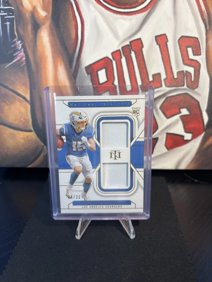 Parche doble National Treasures Ladd McConkey 2024/35 cargadores de novato radiocontrol Foto 1 de 3