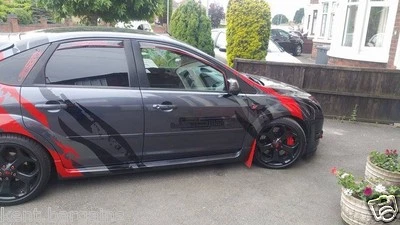 Espejo retrovisor Ford Focus MK2 2005-2008 deflectores de lluvia visera carbono, cejas st, rs - Imagen 1 de 4