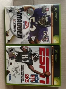 Madden NFL 2005 & ESPN NFL 2K5 (Microsoft Xbox, 2004) Used Very Good Condition - Picture 1 of 5