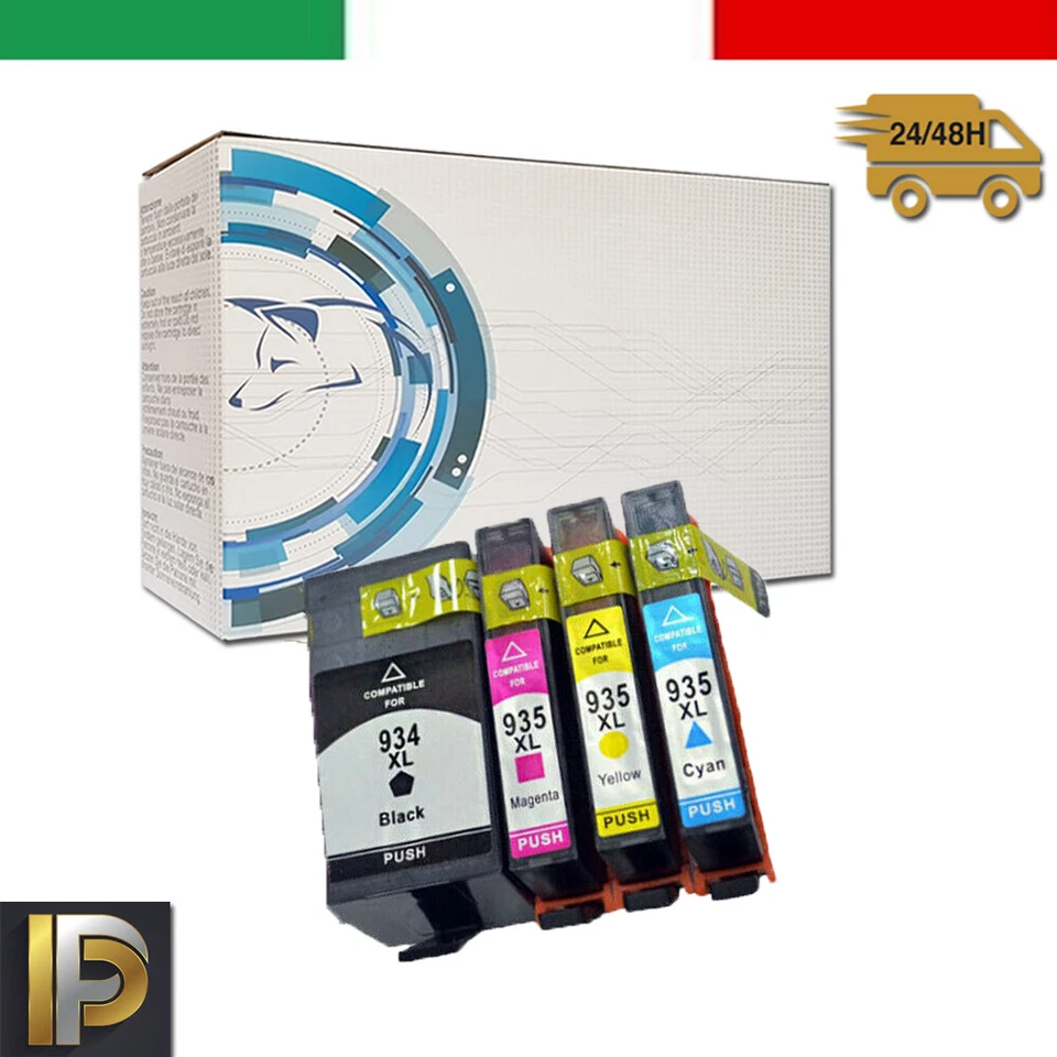 4 Cartucce 935XL per HP OFFICEJET PRO 6835, 6830, 6800, 6239, 6235, 6830, 934XL - Immagine 1 di 1
