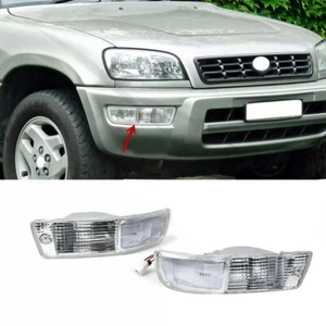 1Pair White Front Bumper Fog Light w/Harness Replace For Toyota RAV4 1998-2000 - Picture 1 of 9