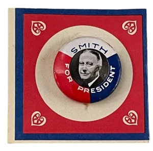 Smith For President Campaign of 1928 Button Pin Pinback 1972 Amoco Oil Company - Picture 1 of 4