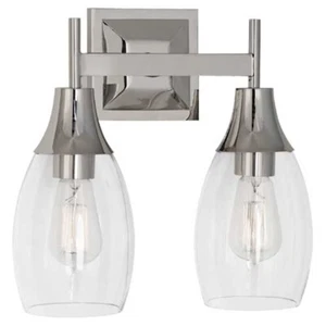 Robert Abbey Grace 2 Light Wall Sconce, Polished Nickel - S485 - Picture 1 of 1