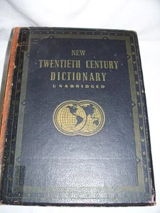 Websters Twentieth Century Dictionary Unabridged 1942 20th illustrated - Picture 1 of 8