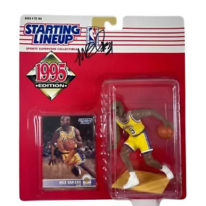 Figurina autografata firmata Nick Van Exel Starting Lineup 1995 - Foto 1 di 3