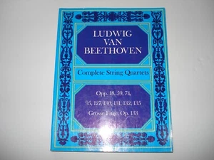 Complete STRING QUARTETS BOOK - LUDWIG VAN BEETHOVEN 228 pages EUC - Picture 1 of 7