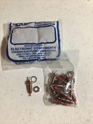 10 Pk Mil-Spec HH Smith 1501-102 Red Insulated Metal-clad Type Tip Jacks - Image 1 of 3