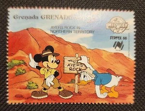 1988 2 centesimi Grenada Walt Disney francobollo da collezione - Foto 1 di 3
