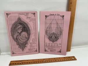 Lavender and Lace Vintage Newsletters Mailed Christmas 1994 Angel - Picture 1 of 7