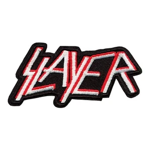 Slayer Embroidered Iron-On Patch - Iconic Heavy Metal Band Design - Picture 1 of 2