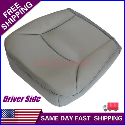 Cubierta de asiento de cuero gris mediano para Ford E150 E350 Super Duty 2002-08 Foto 1 de 4