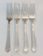 (4) NEW International CARLEIGH Stainless Dinner Forks~China~Free Shipping
