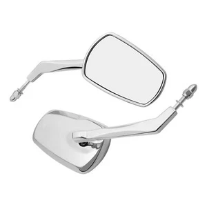 Rear View Mirrors Chrome Fit For Harley Davidson Heritage Softail Classic - Picture 1 of 13