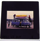 Camionnette poussette vintage 1990 photo amateur 35 mm film diapositive kayaks GMC plage