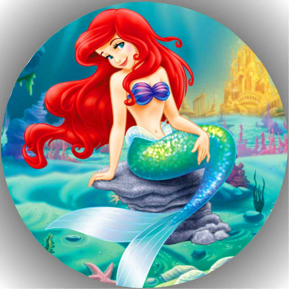 Tortenaufleger Tortenbild Fondant - Oblate Arielle die Meerjungfrau  P17 - Bild 1 von 1