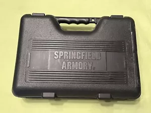 USED ORIGINAL SPRINGFIELD ARMORY XD FULL SIZE BLACK PLASTIC CASE STORAGE BOX - Picture 1 of 9