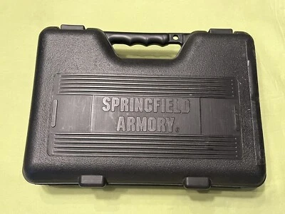 USED ORIGINAL SPRINGFIELD ARMORY XD FULL SIZE BLACK PLASTIC CASE STORAGE BOX - Image 1 of 4