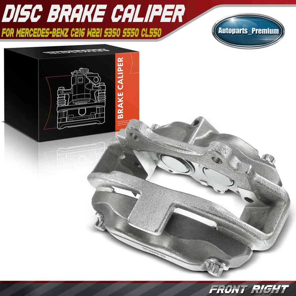 Pinza de freno delantero derecho pasajero mercedes-benz c216 w221 s350 s550 cl550 Foto 1 de 4