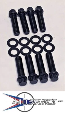 Juego de pernos colector de admisión 12 puntos para Mopar Chrysler Dodge Big Block 383 400 440 Foto 1 de 4