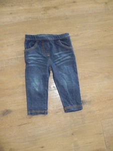 Topomini fille jegging jean baby washed taille 74 bleu used élastique comme neuf - Photo 1/1