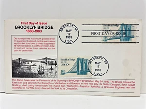 US Air Mail First Day of Issue Brooklyn Bridge FDC Brooklyn, New York (May 1983) - Picture 1 of 2