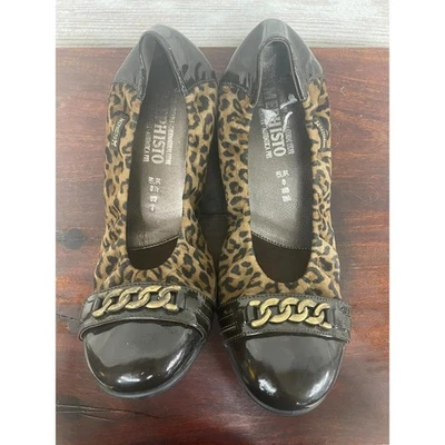 Mephisto Ballet Plano Estampado Animal Sin Cordones Mujer 8+8 1/2* Zapato Confort Amputado Foto 1 de 4