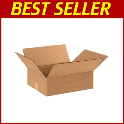 Shipping Boxes Multi-Depth 12"L x 10"W x 4"H, 25-P - Image 1 of 2
