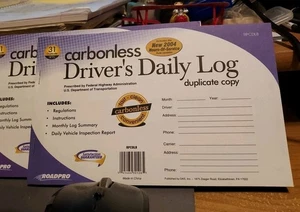 Lot of 2 Carbonless Driver's Daily Log Books - Picture 1 of 1