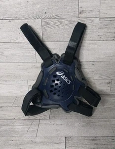 Asics Adult Wrestling Ear Guard Head Gear Navy Blue And Black Adjustable - Picture 1 of 7