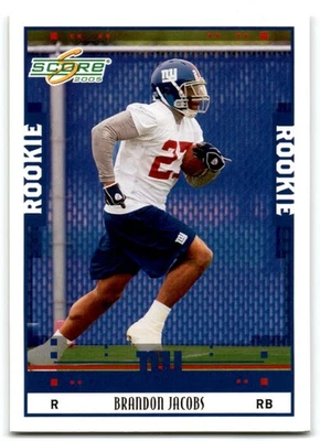 2005 Score Brandon Jacobs Rookie New York Giants #379 - Image 1 of 2
