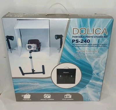 Dolica Portable Photo Studio Kit 16x16x16 Ps-240 With Lights - Image 1 of 4