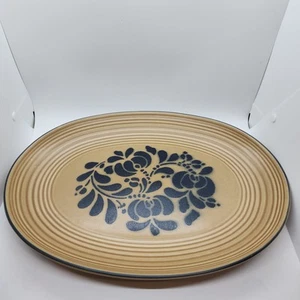 Pfaltzgraff 16" Platter 017 Beige Blue - Picture 1 of 7