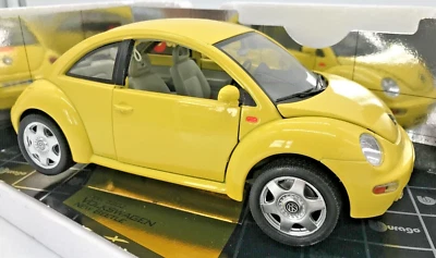 MODELLINO Bburago GOLD * VOLKSWAGEN New Bettle Maggiolone 1998 * 1:18 in Box - Immagine 1 di 4