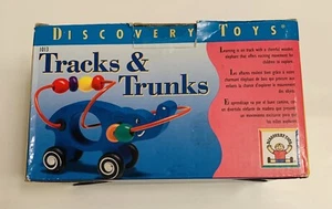 Discovery Toys Tracks & Trunks Wooden Elephant Bead Toy - Vintage - Picture 1 of 10