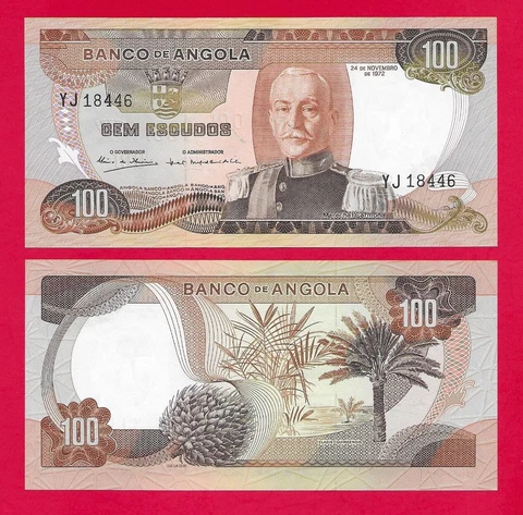 Angola 100 escudos 1972 pick #101 Cover