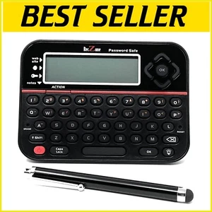 Portable Password Keeper with Backlit LCD & QWERTY Keyboard – Stylish Security - Picture 1 of 2