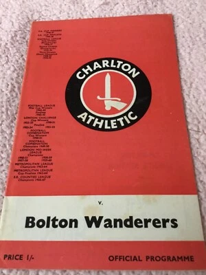 CHARLTON ATHLETIC v BOLTON WANDERERS 1968-69 - Image 1 of 3