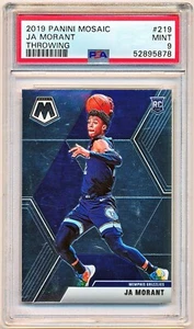 2019-20 Mosaic Ja Morant Rookie Variations Throwing Rc SP #219 PSA 9 - POP 720 - Picture 1 of 2